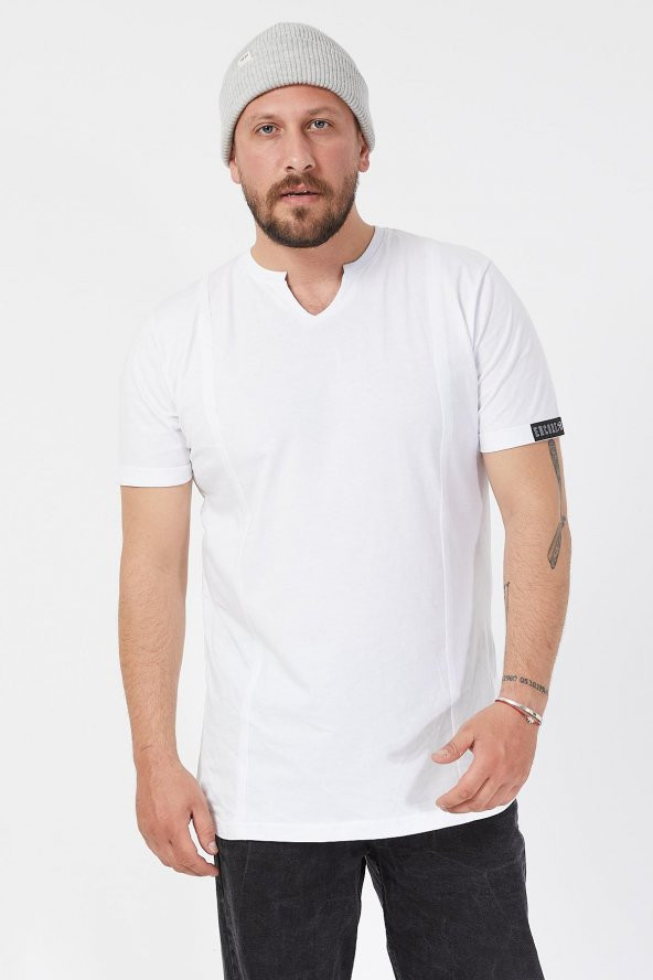 Trair Acik V Yaka Tshirt - Resim 5