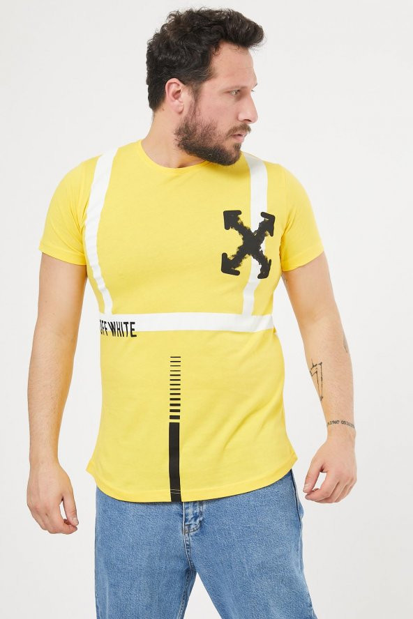 Trair Off White Arka Ön Baskili - Resim 2