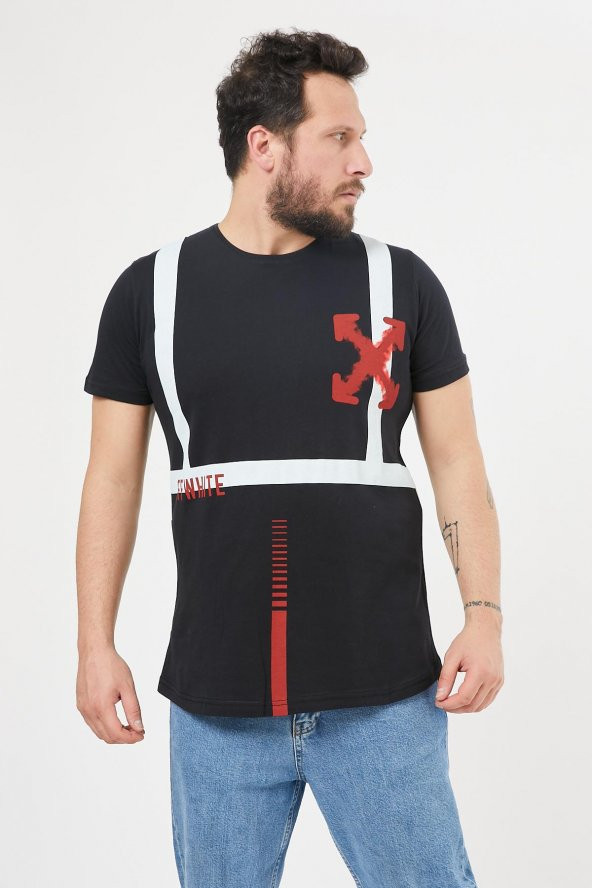 Trair Off White Arka Ön Baskili - Resim 7