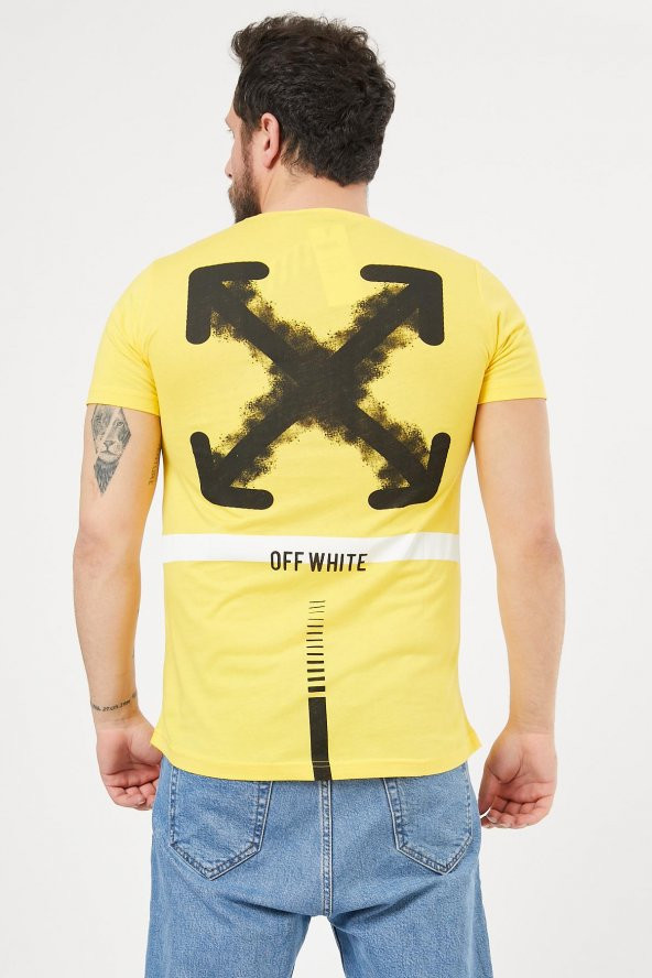 Trair Off White Arka Ön Baskili - Resim 11