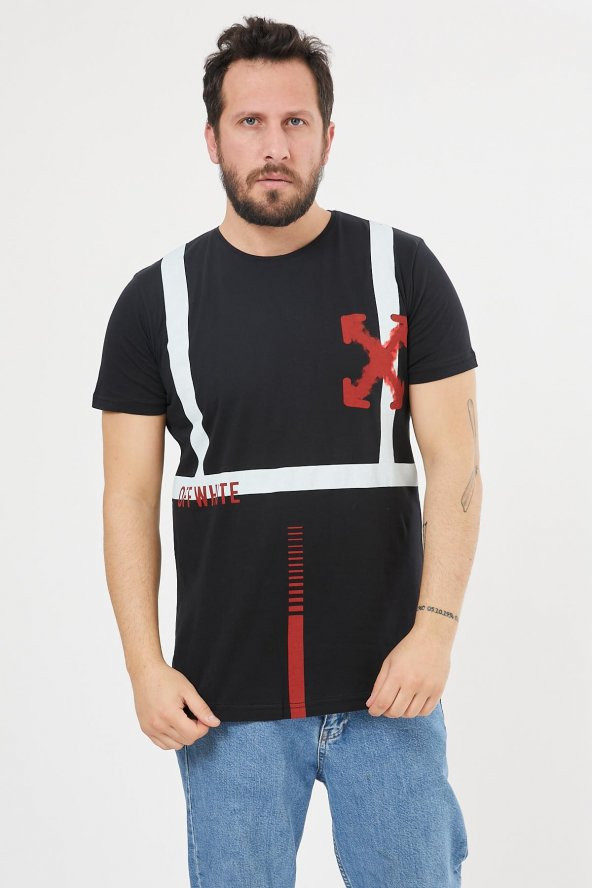 Trair Off White Arka Ön Baskili - Resim 12