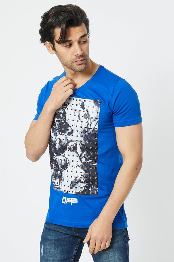 Trair Off White Tasli Baskılı T-Shirt - Resim 9