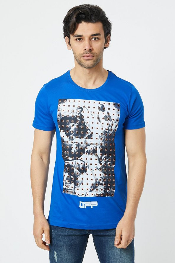 Trair Off White Tasli Baskılı T-Shirt - Resim 11