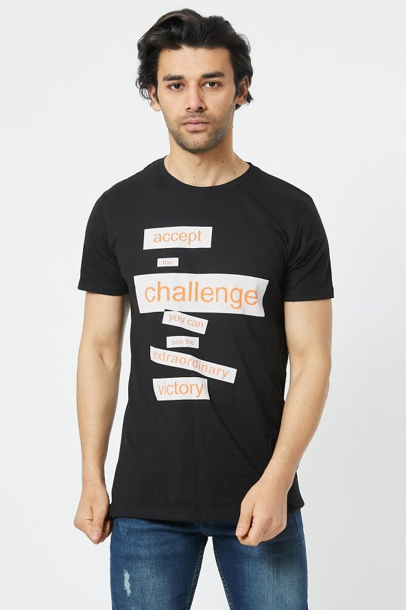 Trair Duz Baskılı T-Shirt - Resim 2