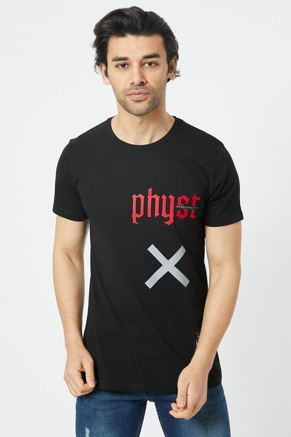 Trair Bısıklet Yaka Physt Baskılı - Resim 2
