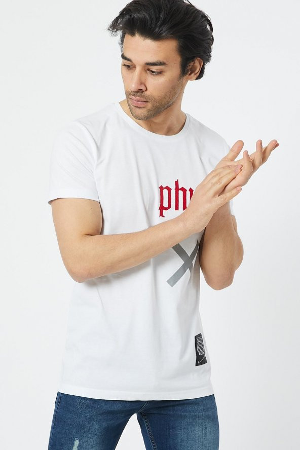 Trair Bısıklet Yaka Physt Baskılı - Resim 6
