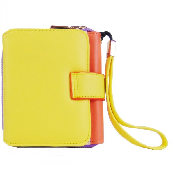 Ollbag Çok Renkli Çıtçıtlı Orta Boy Cüzdan - Resim 2
