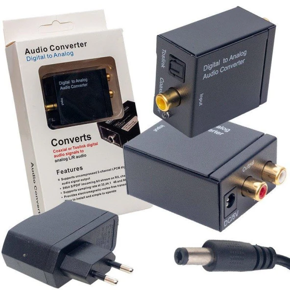 Powermaster PM-32145 Optik To Rca Çevirici (Adaptörlü) - Resim 2