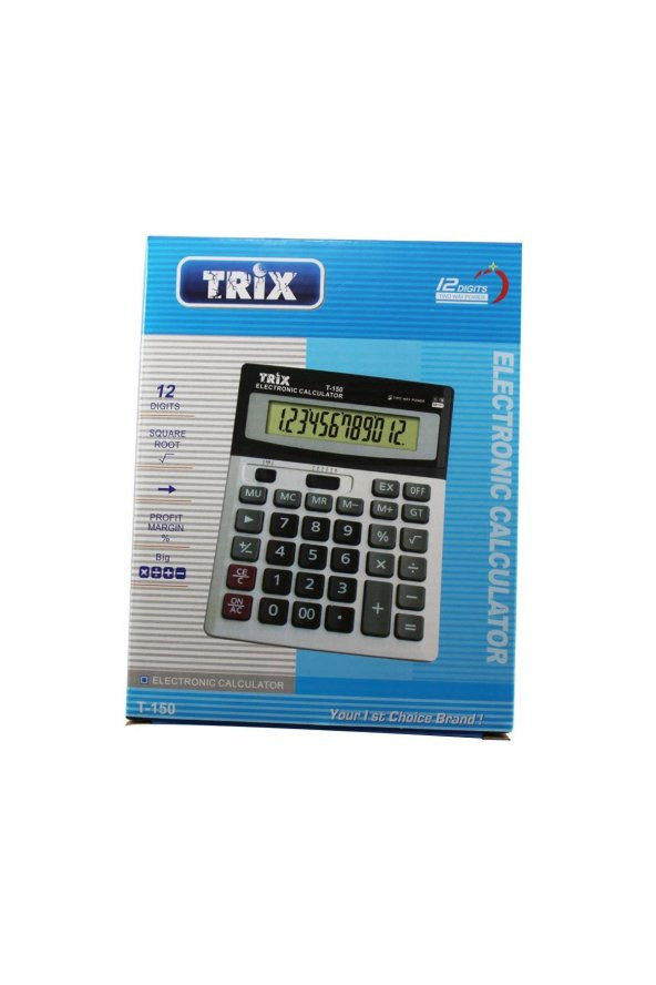 TRİX T-150 HESAP MAKİNASI - Resim 2