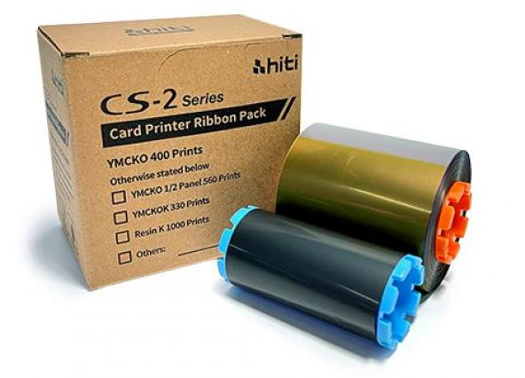 Hiti CS-2 Ribon YMCKO 400 Baskı Renkli Ribon+Çip ürün görseli 1