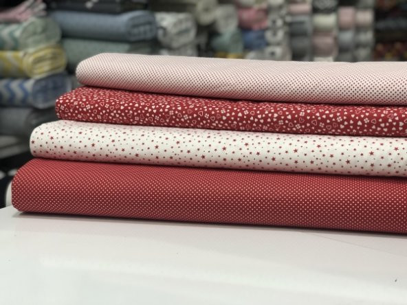 Çıtır Desenli Poplin Kumaş - Resim 3