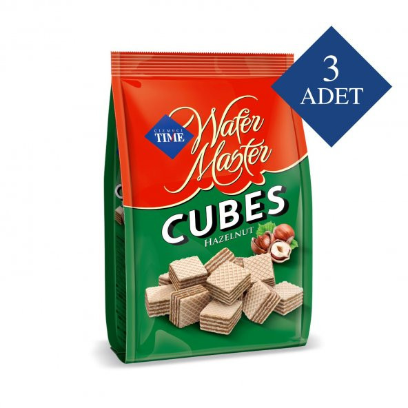 Wafer Master Cubes Fındıklı 200G Poşet 3 Lü Paket - Resim 2