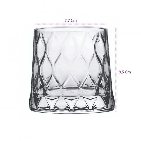 Paşabahçe Leafy Viski Bardağı 6lı 300 cc 420194 - Resim 3