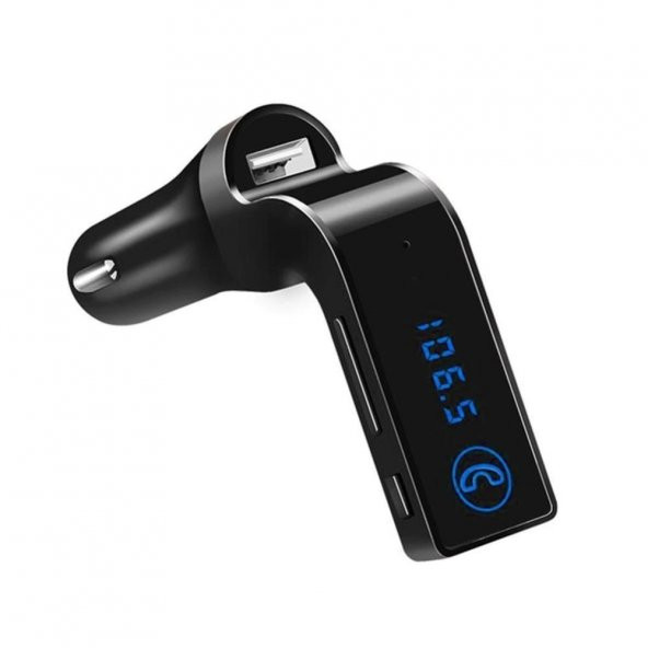 Bluetooth Araç Kiti CarG7 Fm Transmitter Micro SD USB Girişli Aux - Resim 2