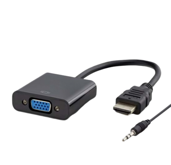 HADRON HD4105 SİYAH HDMI TO VGA ÇEVİRİCİ + SESLİ ürün görseli 1
