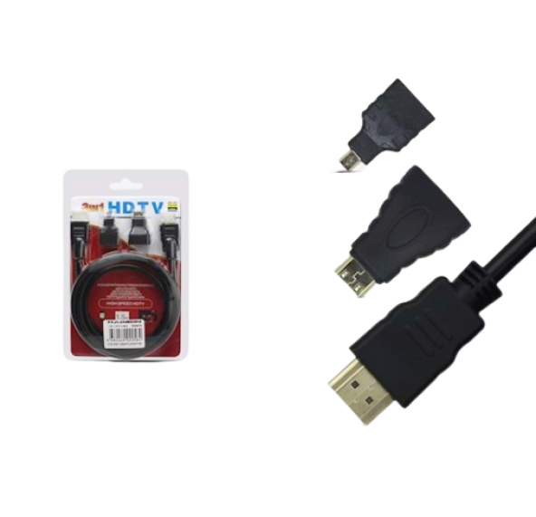 HADRON HD4576 3 IN 1 HDTV 1.5MT KABLO ürün görseli 1