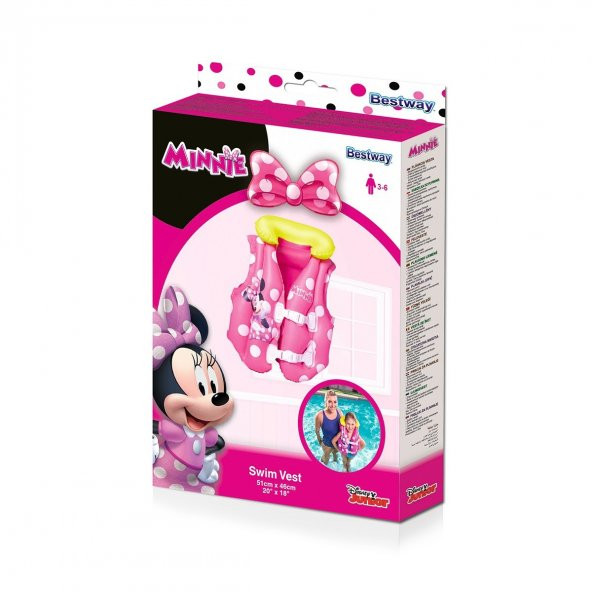 Bestway Minnie Mouse Can Yeleği 51 cm - Resim 2