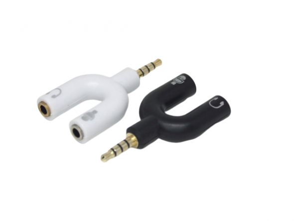HADRON HD4612 AUX TO 2AUX M/2F ADAPTÖR MİKROFON KULAKLIK ürün görseli 1