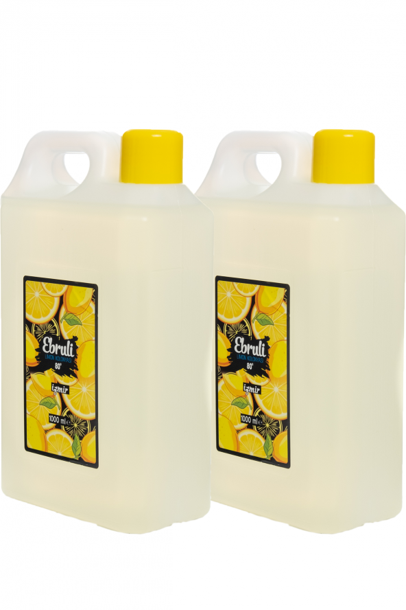 Ebruli Limon Kolonyası 2 Adet 1000 ML 80 Derece - Resim 2