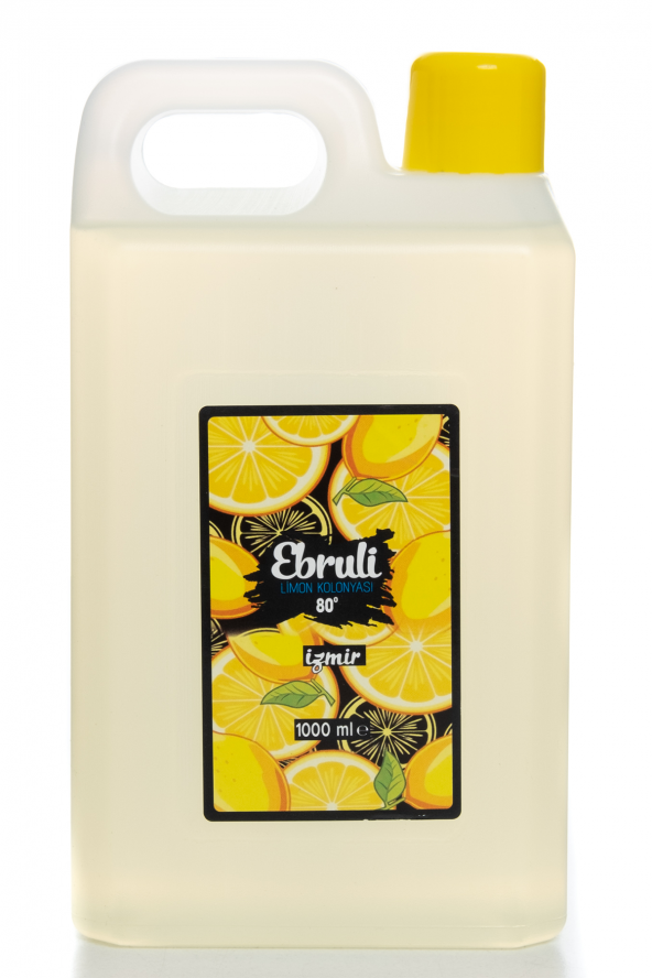 Ebruli Limon Kolonyası 2 Adet 1000 ML 80 Derece - Resim 4