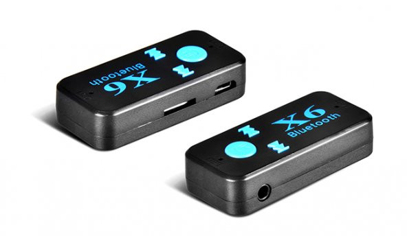 BLUETOOTH AUX ARAÇ KİTİ MICRO SD DESTEKLİ X-6 - Resim 2
