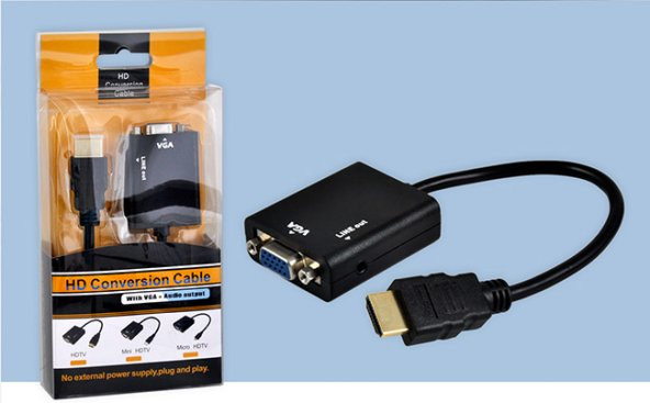 PLATOON PL-7235 HDMI TO VGA ÇEVİRİCİ APARAT ürün görseli 1