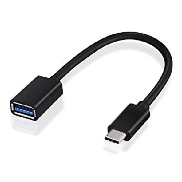 TYPE-C USB OTG KABLO USB 2.0 SİYAH 13CM HD4445 ürün görseli 1