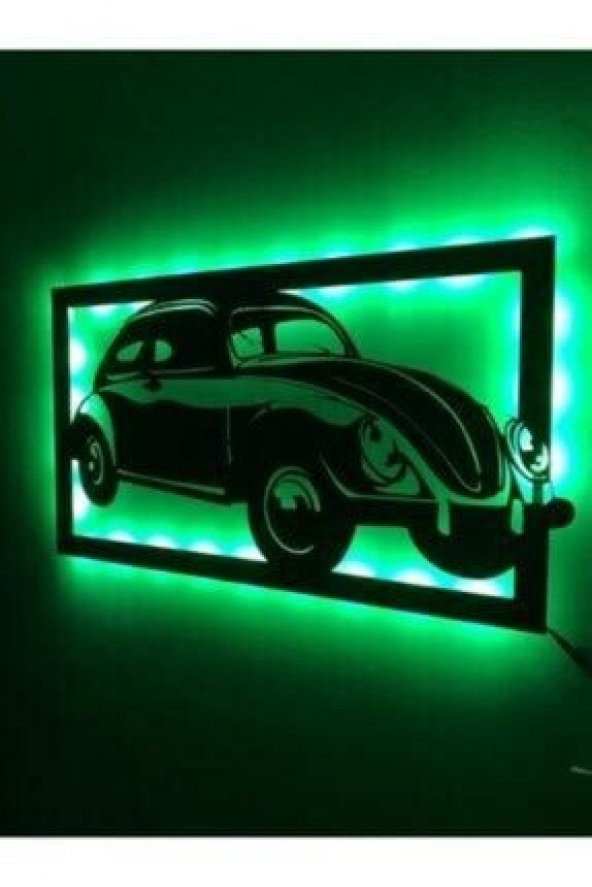 Woswos Beetle Ledli Ahşap Tablo - Resim 2