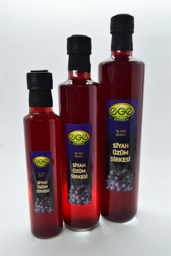 Egemutfağım - Doğal Siyah Üzüm Sirkesi - 750 ML - Resim 3