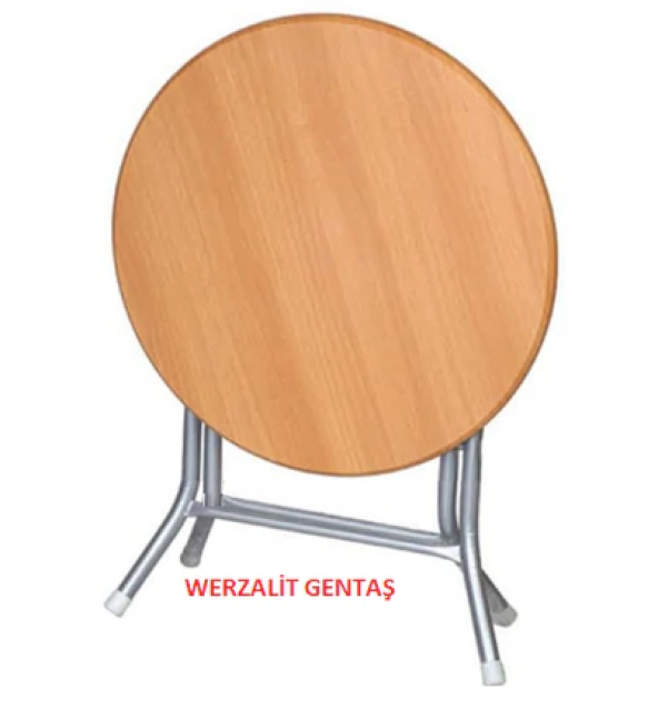 Werzalit Masa Katlanır Ayak Woodart 80 Çap ürün görseli 1