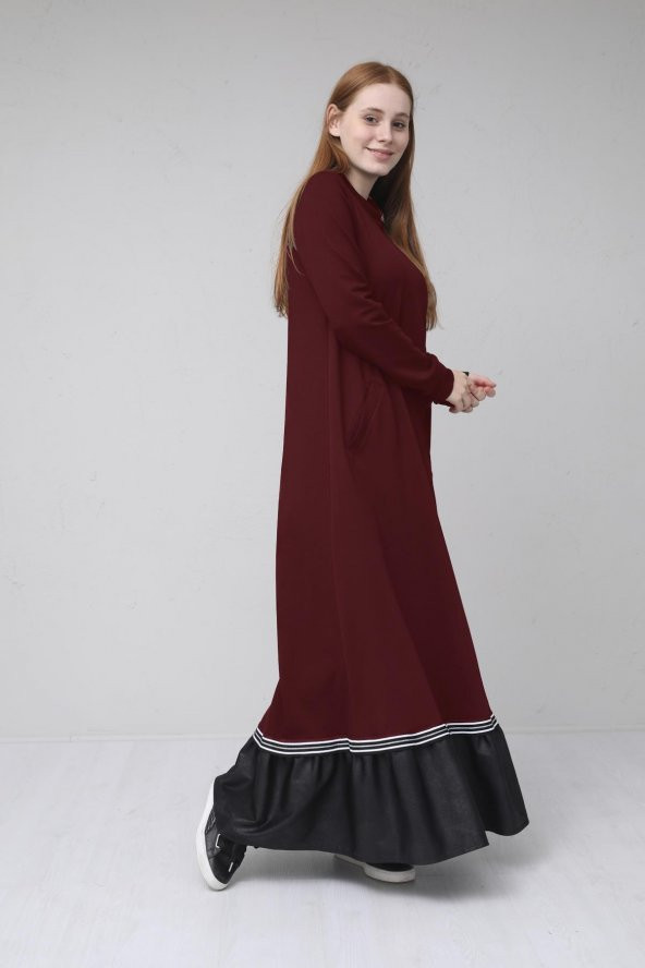 ELBİSE Bordo - Resim 2