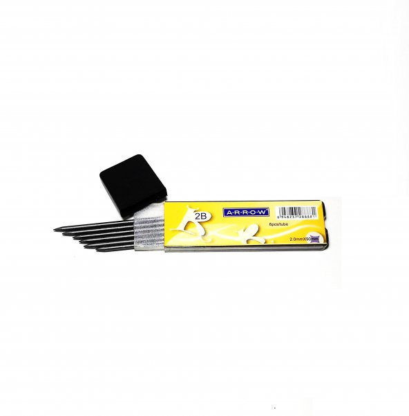2B - 20mm - 9cm Portmin Versatil Çizim Kalem Ucu (6 adet) ürün görseli 1