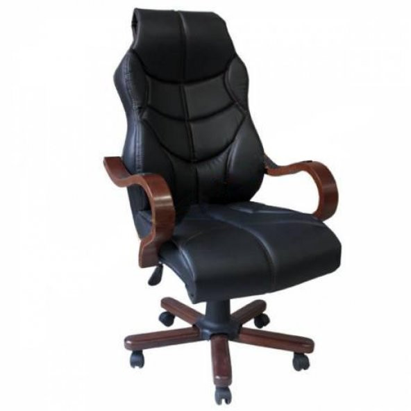 Arn Ahşap Makam Koltuğu Ofis Koltuğu Yönetici Koltuğu Müdür Koltuğu Oyuncu Koltuğu Baba Koltuğu ürün görseli 1