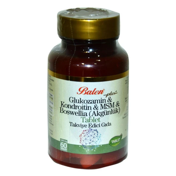 Balen Plus+ Glukozamin Kondroitin MSM Boswellia 1200mg 60 Tablet ürün görseli 1