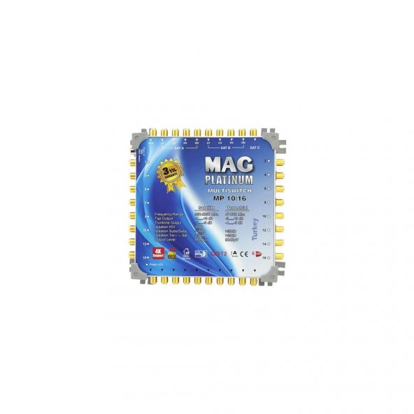 Mag 10 x 16 Sonlu Uydu Santrali +Adaptör ürün görseli 1
