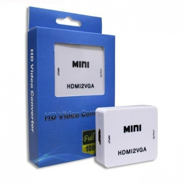 HADRON HD224 VGA TO HDMI ÇEVİRİCİ DÖNÜŞTÜRÜCÜ CONVERTER VGA HDMI ÇEVİRİCİ ürün görseli 1