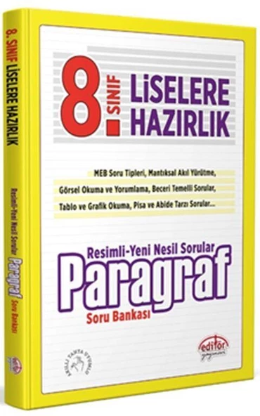 8. Sınıf LGS Resimli Paragraf Premier Baskı Editör Yayınları ürün görseli 1