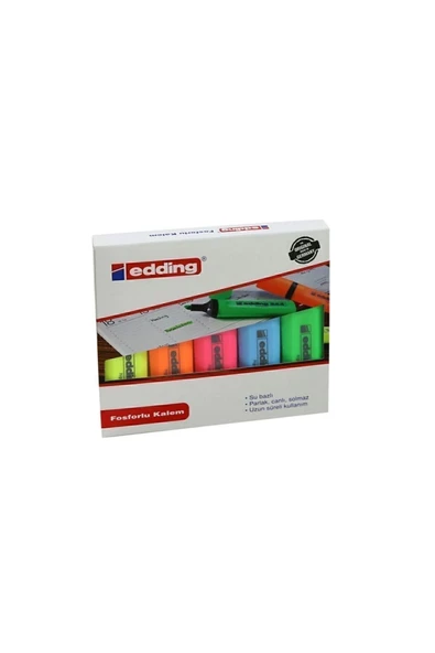 Edding 344 Highlighter Fosforlu Işaretleme Kalemi 5 Renk Set. ürün görseli 1