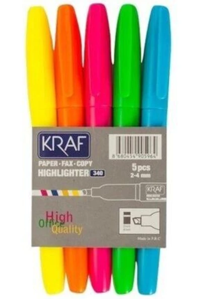 KRAF Fosforlu Kalem Tipi 340 5 Li ürün görseli 1