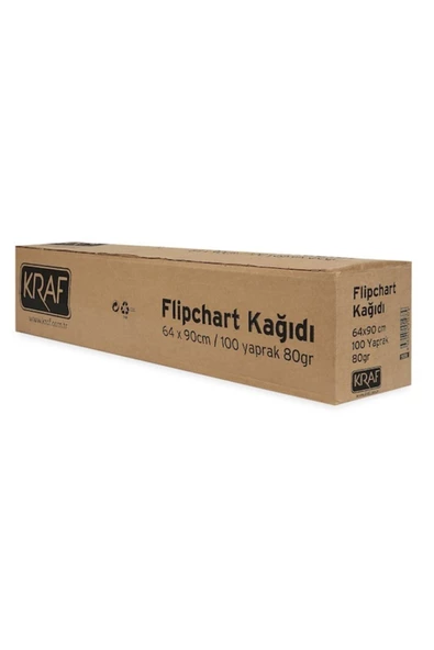 KRAF Flıpchart Kağıdı Rulo 64x90cm 100yp 702g ürün görseli 1