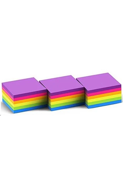KRAF Yapışkanlı Not Kağıdı Küp 76x76 400yp Brıght ürün görseli 1