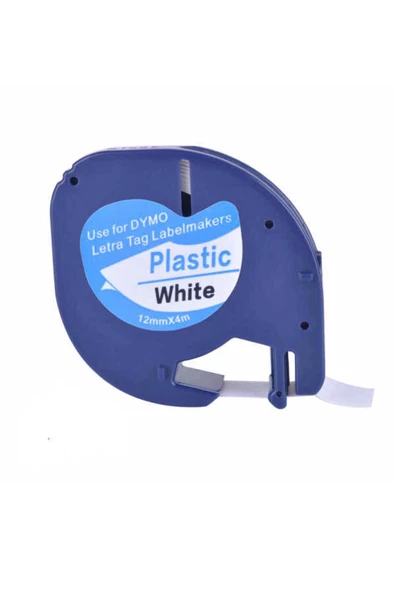 Dymo Letratag Şerit Plastik 12mmx4 Mt Beyaz 91201 ürün görseli 1