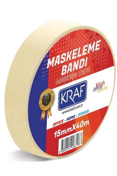 KRAF Maskeleme Bandı 15 Mm X 40 Mt. ürün görseli 1