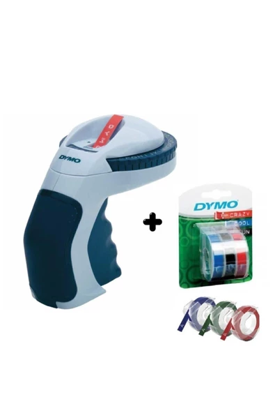 Dymo Omega Etiket Makinesi 3lü Blisterli Yedek Şerit 9mm*3m Kırmızı,siyah,mavi ürün görseli 1