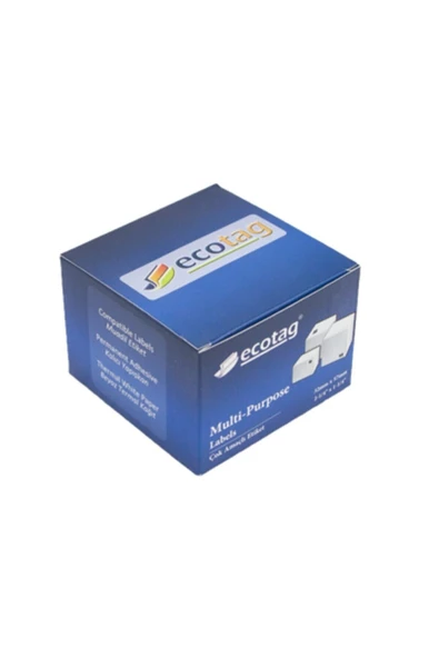 ECOTAG Dymo Lw Etiket Muadili Etiket 32 Mm X 57 Mm - 1000 Ad - Beyaz ürün görseli 1