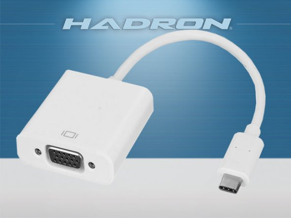 HADRON HD4489 TYPE-C TO VGA ÇEVİRİCİ ADAPTÖR ürün görseli 1