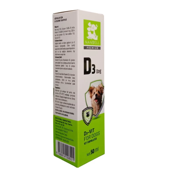 Nanbell D3 Köpek Vitamini 50Ml - Resim 3