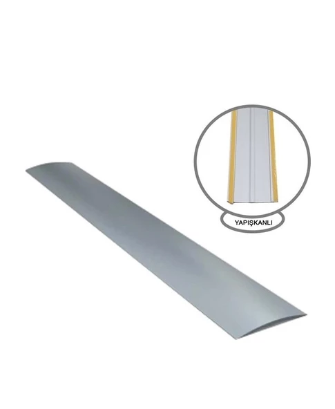 Yapışkanlı Gri Parke Kapı Eşik Çıtası En: 37 mm Uzunluk : 90 mm 3 Adet ürün görseli 1