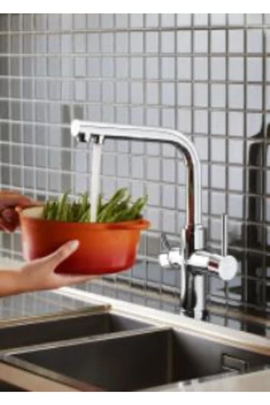 Artema Split A42144 Dual-Flow Arıtmalı Krom Mutfak Bataryası - Resim 3