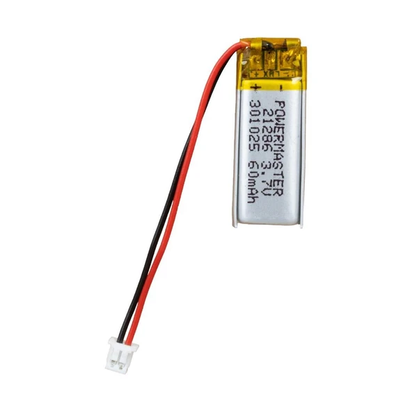Powermaster 3.7 Volt 60 Mah Lityum Polimer Şarjlı Pil 3X10X25 mm Akıllı Saat Kulaklık Pili ürün görseli 1